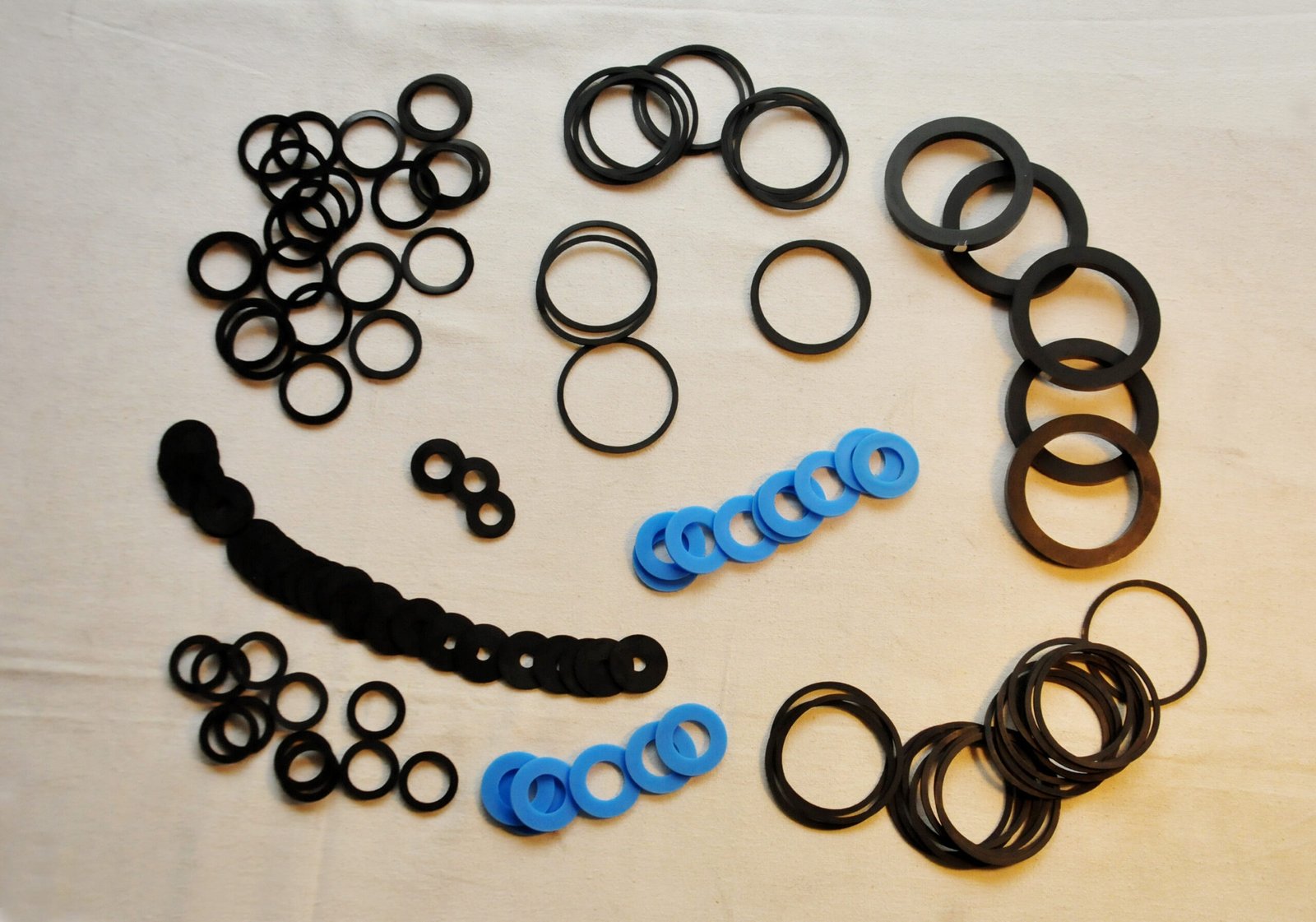 Lathe-cut-rubber-washers